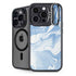 Blue Marbling iPhone 16 Pro Kickstand Case