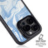 Blue Marbling iPhone 16 Pro Kickstand Case