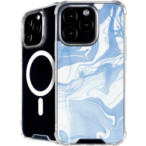 Blue Marbling iPhone 16 Pro Max MagSafe Case