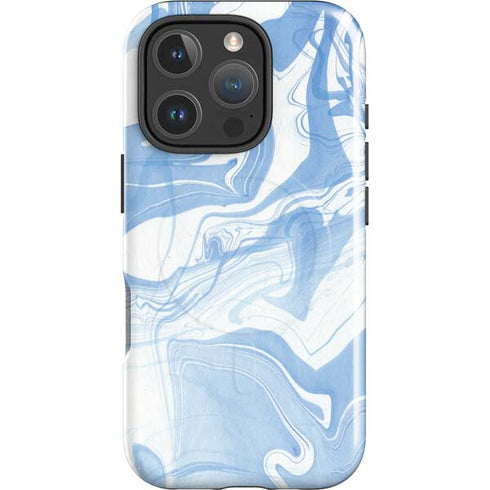 Blue Marbling iPhone 16 Pro Max Magsafe Impact Case