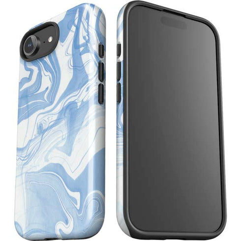Blue Marbling iPhone 16e Impact Case