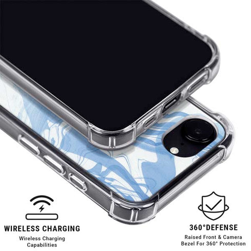 Blue Marbling iPhone 16e MagSafe Case