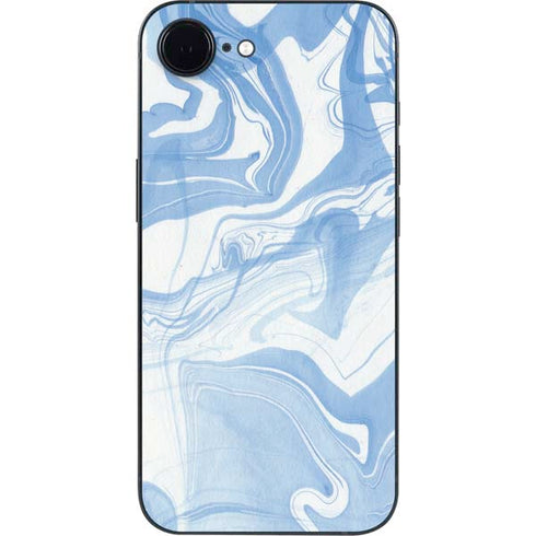 Blue Marbling iPhone 16e Skin