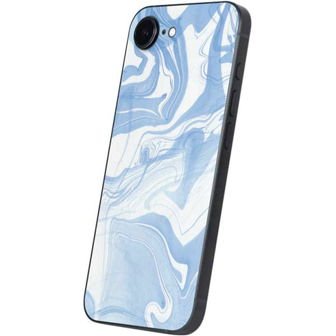 Blue Marbling iPhone 16e Skin