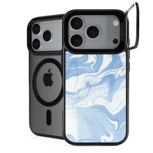 Blue Marbling iPhone 18 Pro Kickstand Case