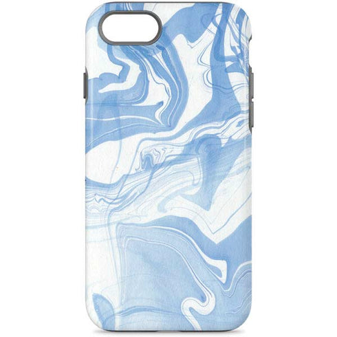 Blue Marbling iPhone Cases