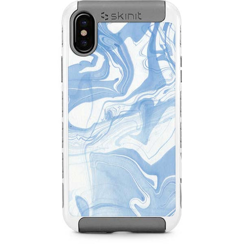 Blue Marbling iPhone Cases