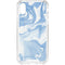 Blue Marbling iPhone XS Clear Case