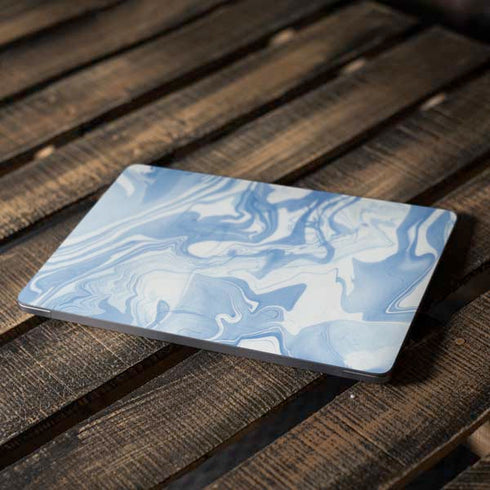 Blue Marbling Apple MacBook Air Skin