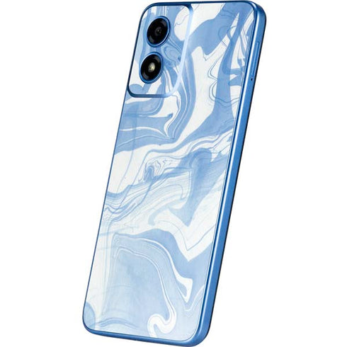 Blue Marbling Moto G Play 4G (2024) Skin