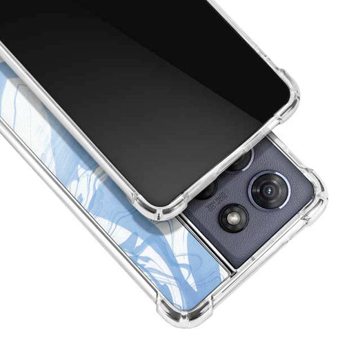 Blue Marbling Moto G Play 5G (2025) Clear Case
