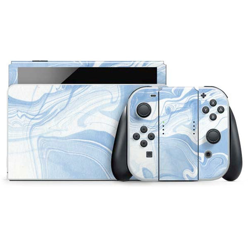 Blue Marbling Nintendo Skins