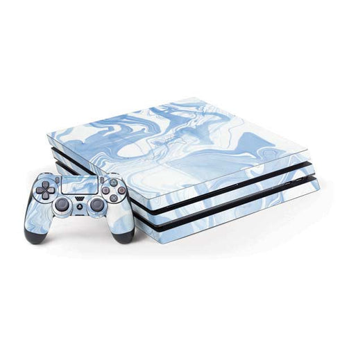 Blue Marbling PlayStation PS4 Skins