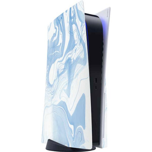Blue Marbling PlayStation PS5 Skins