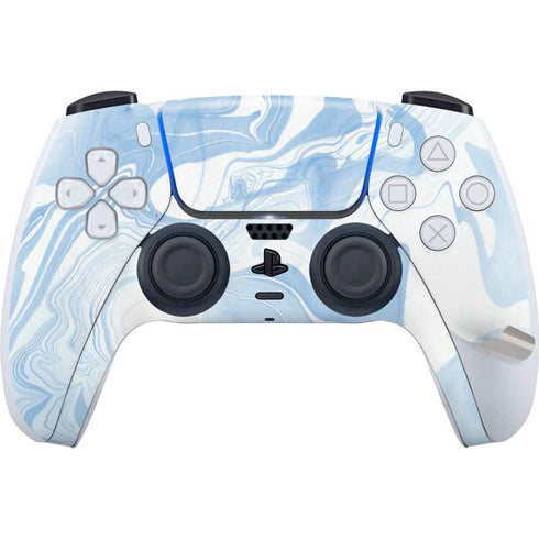 Blue Marbling PS5 Pro Disk Bundle Skin