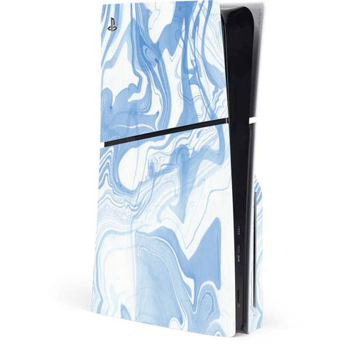 Blue Marbling PlayStation PS5 Skins