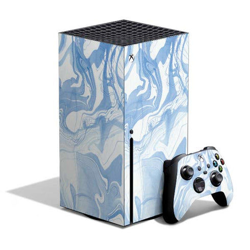 Blue Marbling Xbox Series X Skins