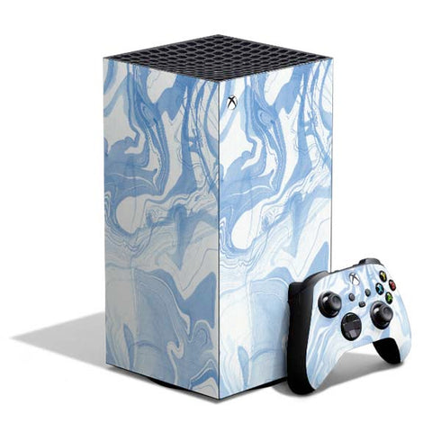 Blue Marbling XBox Series X Digital Edition Bundle Skin