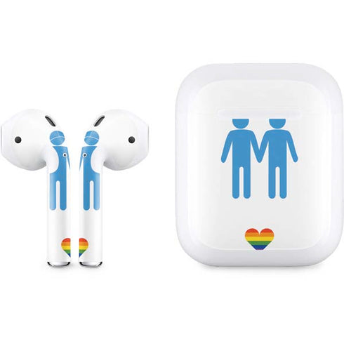 Blue Pride Apple AirPods Skin