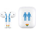 Blue Pride Apple AirPods Skin