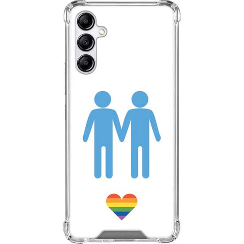 Blue Pride Gabb Phone 4 Clear Case