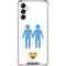 Blue Pride Gabb Phone 4 Clear Case