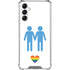 Blue Pride Gabb Phone 4 Clear Case