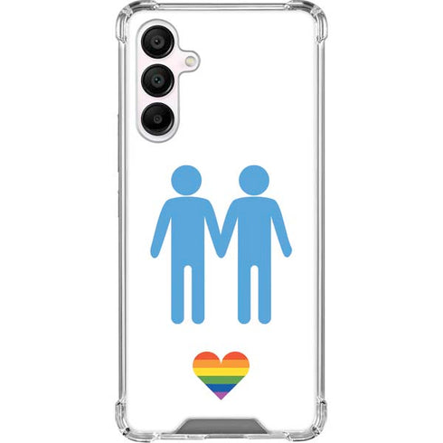 Blue Pride Galaxy A16 5G Clear Case