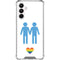Blue Pride Galaxy A16 5G Clear Case