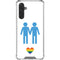 Blue Pride Galaxy A17 Clear Case