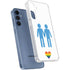 Blue Pride Galaxy A35 5G Clear Case
