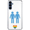 Blue Pride Galaxy A55 5G Clear Case