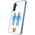 Blue Pride Galaxy A55 5G Clear Case