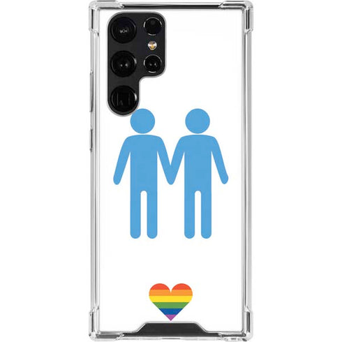 Blue Pride Galaxy S23 Ultra Clear Case