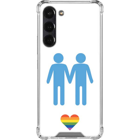 Blue Pride Galaxy S24 FE Clear Case