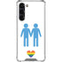 Blue Pride Galaxy S24 FE Clear Case
