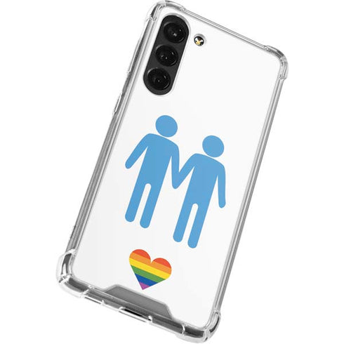 Blue Pride Galaxy S24 FE Clear Case