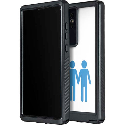 Blue Pride Galaxy S24 Ultra Waterproof Case