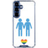 Blue Pride Galaxy S25 Clear Case