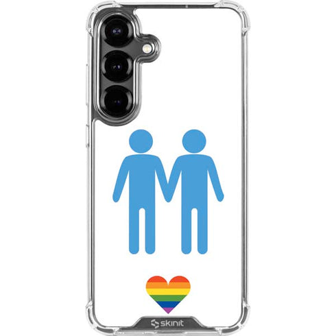 Blue Pride Galaxy S26 Clear Case