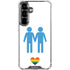 Blue Pride Galaxy S26 Clear Case