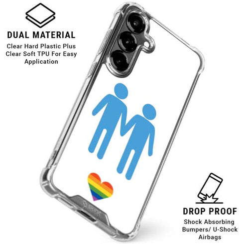 Blue Pride Galaxy S26 Clear Case