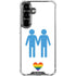 Blue Pride Galaxy S26 Plus Clear Case