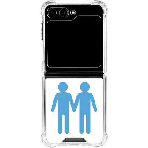 Blue Pride Galaxy Z Flip6 Clear Case