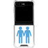 Blue Pride Galaxy Z Flip6 Clear Case