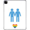 Blue Pride iPad Pro 11in (2024) Clear Case