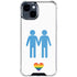 Blue Pride iPhone 15 Clear Case