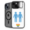 Blue Pride iPhone 15 Kickstand Case