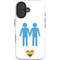 Blue Pride iPhone 16 Impact Case