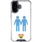 Blue Pride iPhone 16 Plus Clear Case